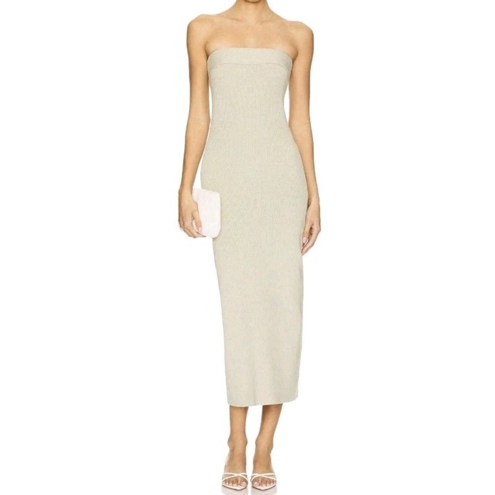 Free People Ravena Sweater Maxi Dress Lima Bean Size S NWT $78